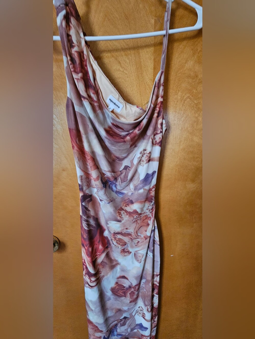 Superdown Sleeveless Cowl Neck Floral Slip Dress - Blush Multi